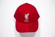 Mo Salah Signed Liverpool F.C. Hat Genuine Signature AFTAL COA