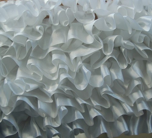 2-5m Rüschenspitze Organza Rips Satin 20-40 mm Plissee Farbwahl Rüsche Polyester - Bild 11 von 33