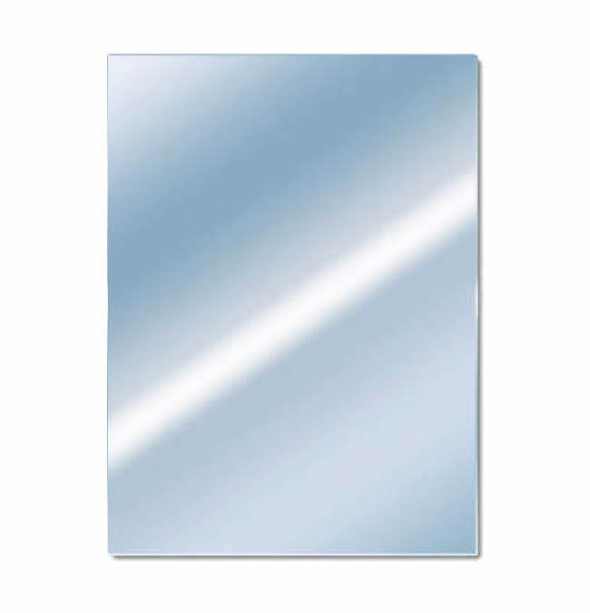 Frameless Rectangular Bevelled Edge Mirror 50x40 cm Bathroom Living