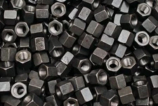 (50) Grade 8 High Hex Nut 9/16-18 Plain Finish SAE J995 Nuts 49/64 Tall x 7/8