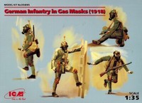 Icm 35695 - German Infantry In Gas Masks 1918 - - - Deutsche Soldaten - 1:35