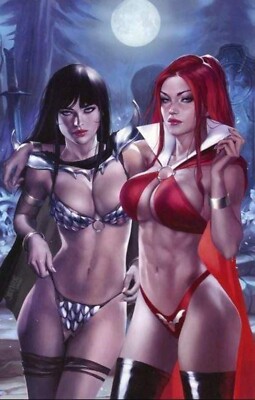 Vampirella: Dark Powers #4 Josh Burns Nighttime Retailer Variant Cover Dynamite