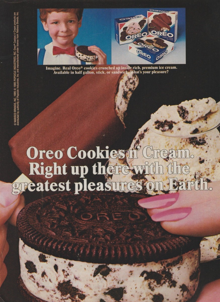 1985 Oreo Cookies n' Cream Ice Cream - Greatest Pleasures Earth