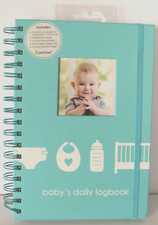 Pearhead Baby's Daily Log Book 50 Pages Track  Monitor Chart Baby Shower Gift
