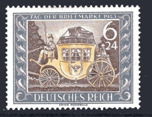 Deutsches Reich MiNr 828** Tag der Briefmarke 1943 / Post Postkutsche - Bild 1 von 1