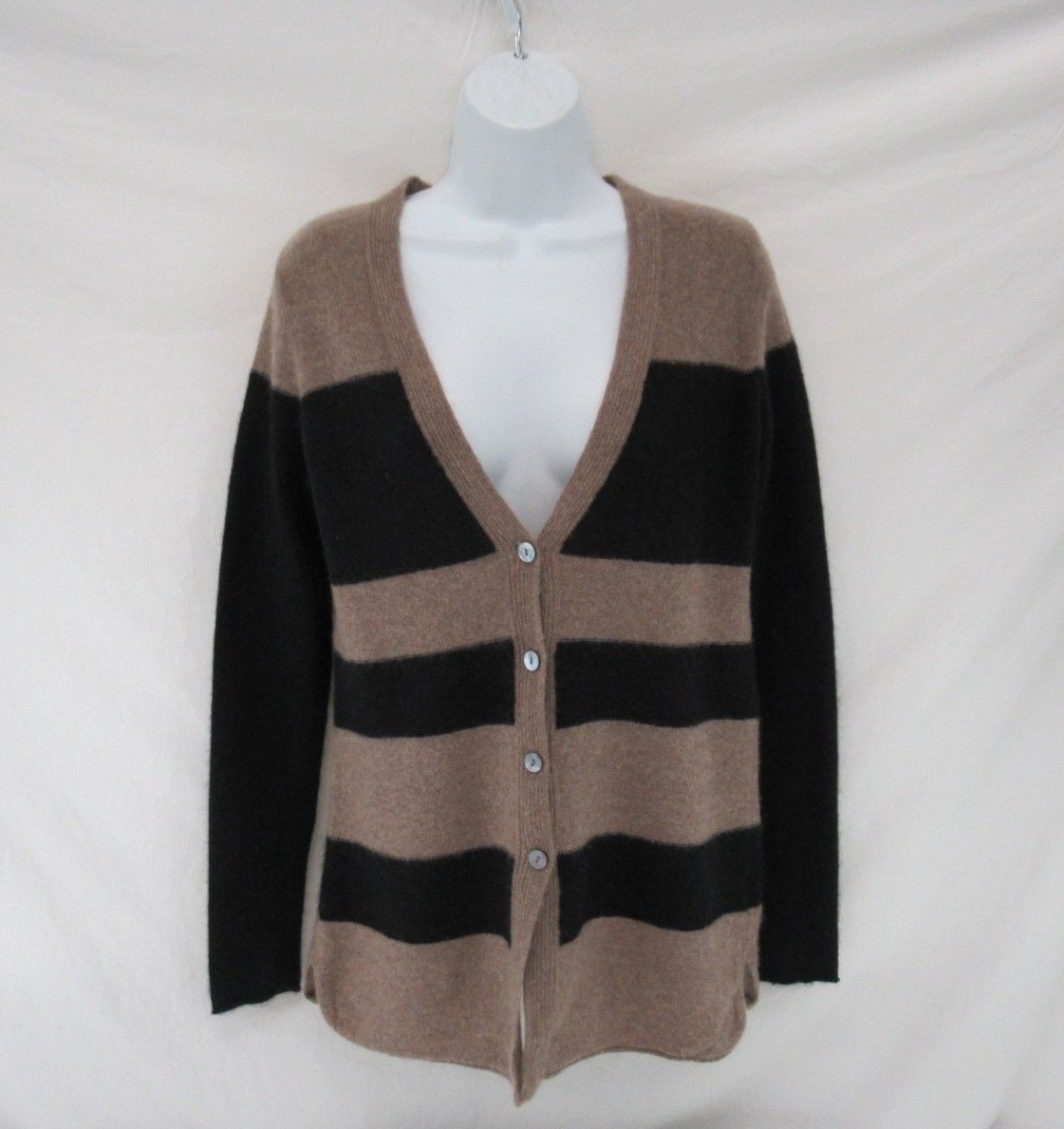 LAUNDRY by SHELLI SEGAL Women's 100 Cashmere Cardigan Sweater Size M 