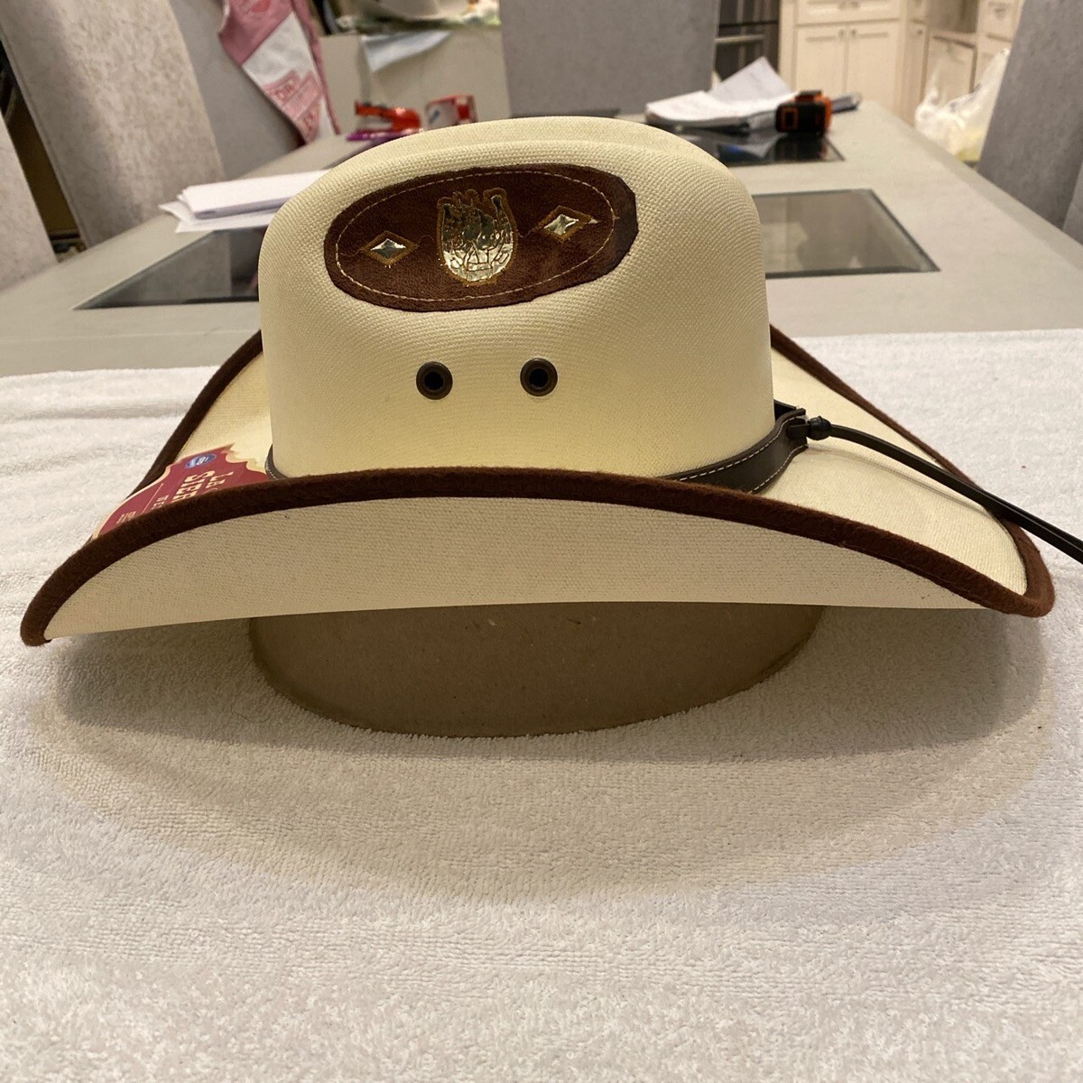 La Sierra Cowboy Hat New With Tags Size M Cream Straw  display picture 1