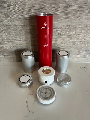 VSSL First Aid Stash with Light, Batteries, Compass and 4 Storage Canisters