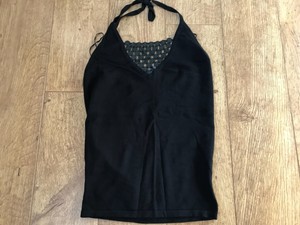 black halter neck tops uk
