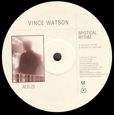 VINCE WATSON - Mystical Rythm EP - 1999 Uk - Alola - ALO.023