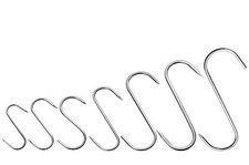 WOLFCUT Fleischhaken S Haken Metzgerhaken Räucherhaken in Verschiedenen Größen