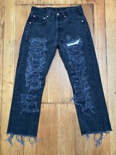 Vintage made in USA Levi’s 501-0660 Jeans Distressed Faded Black