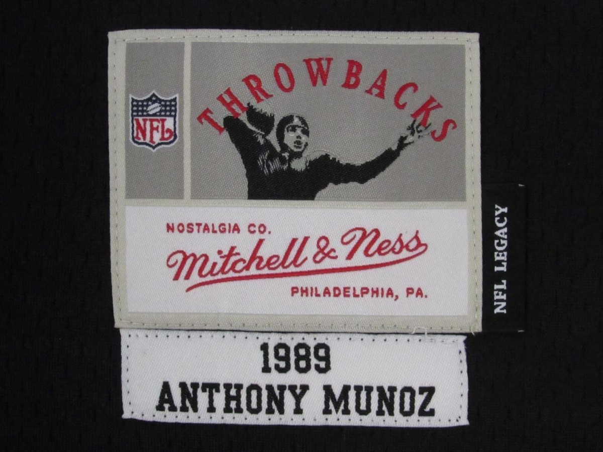 New 1989 Anthony Munoz #77 Bengals Mens Sizes Mitchell