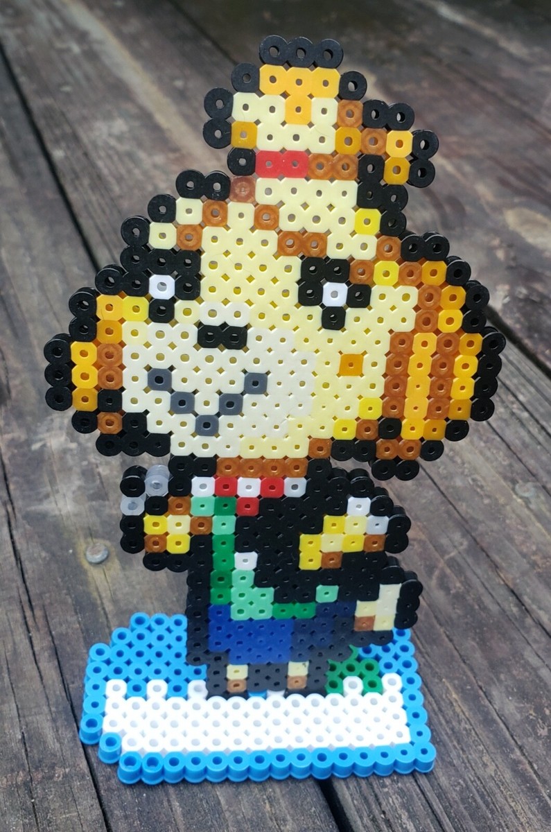 Isabelle With ACNH Stand Animal Crossing New Horizons Pixel Art