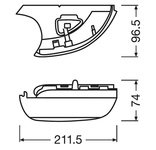 Original OSRAM Spiegelblinker weiß für VW Golf 6 Touran GP 10-15 LEDDMI-5K0-WT - 第 7/8 張圖片