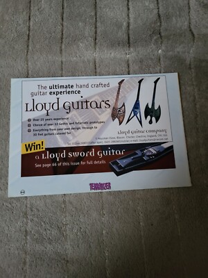 TPGM2 ADVERT 5X8 LLOYD GUITARS : ULTIMATE HAND CRAFTED GUITAR EXPERIENCE