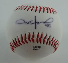 Jason Hammel Signed Baseball Rawlings OL Tampa Bay Devil Rays Autographed