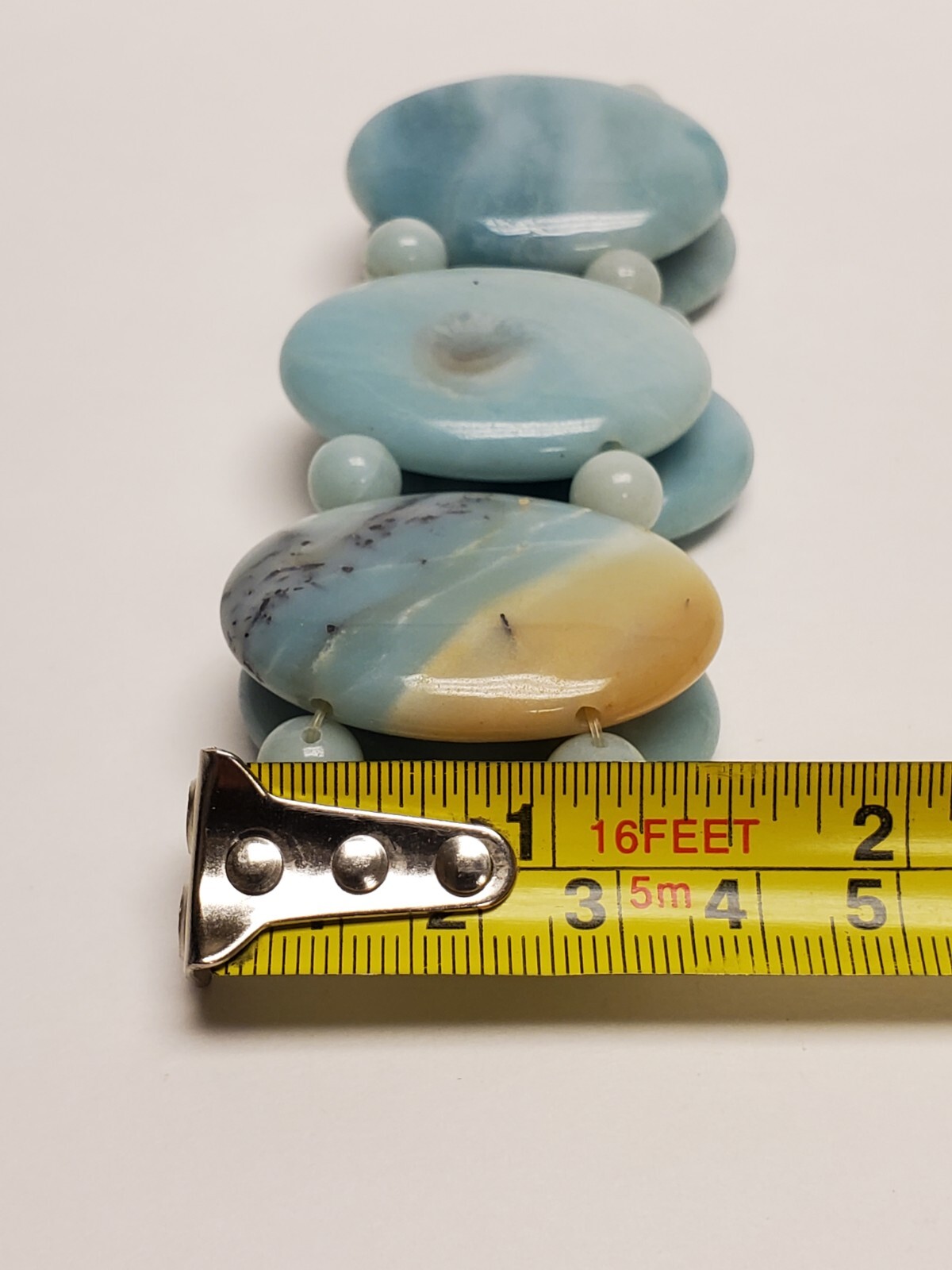 Statement Chunky Multitone Natural Stone Bracelet - image 5