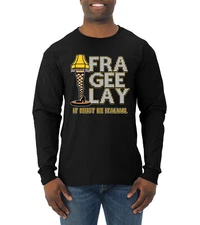 FRAGEELAY Leg Lamp Story  Men Long Sleeve Shirt