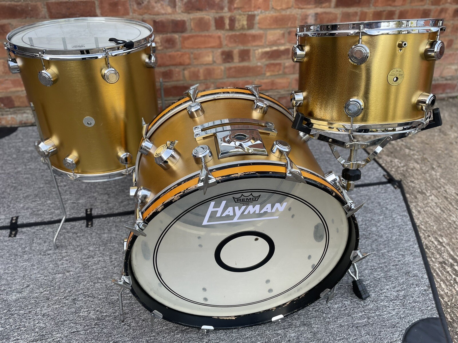 Hayman Vibrasonic Gold Ingot Drum Kit 22/13/16” eBay