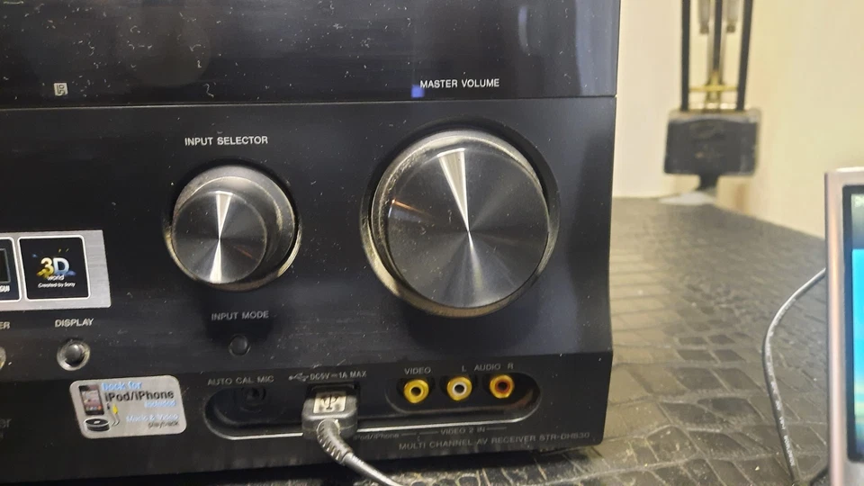 Sony Multi Channel AV Receiver STR-DH830 | TESTED Works Bundle W/ipod Dock - Image 4 of 4