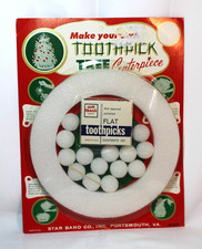 Vintage Christmas Toothpick Tree Centerpiece ...
