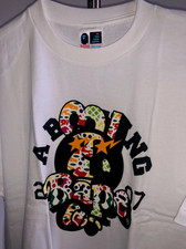 OG BAPE - 2007 A BATHING APE Baby Milo NYC 3rd Anniversary Tee Shirt Pharrell XL