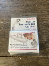 Visco Gel Left Foot Hammer Toe Cushion by PediFix Size Men 6 - 8 Women 8 - 10