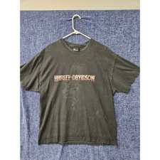 Vintage Harley-Davidson Hilo Hawaii Dealer Graphic T-Shirt Black XL USA Made