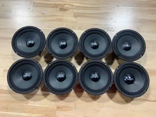 (8) USED SKAR AUDIO FSX65-8 6.5" 400 WATT MAX POWER 8 OHM MID-RANGE SPEAKERS