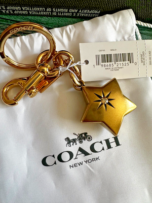 BN Coach CEF93 Mini Star Bag Charm | eBay
