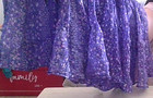Cute MINI SKIRT American Eagle Sz 0 Floral Purple Metallic Happy Flowy Y2K EUC — photo 5
