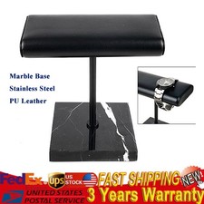 Watch Display Stand Square Soft PU Leather T-Bar Marble Base Jewelry Display New