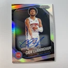 2024-25 Panini Prizm Black Cade Cunningham #8 Silver Autographs Auto