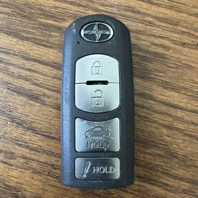 2016 SCION iA SMART KEY REMOTE FOB FCC: WAZSKE13D01 4-BUTTON CRACKED WORN!