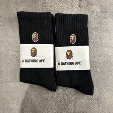 A Bathing Ape Black Socks Two Pairs
