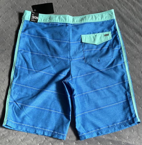 LHurley Boy’s Boardshorts Youth Size 18/29” Trunks Neptune Blue NWT - Picture 3 of 4