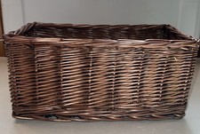 Rectangle Wicker Storage Basket 13  x6  x7  