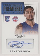 2013 Panini Prestige Prestigious Premieres Signatures Peyton Siva #9 Auto 12gr