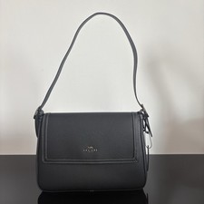 NWT CCE56 Etta 29 Flap Bag Shoulder Bag Leather Black