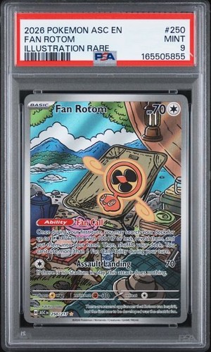 Fan Rotom graded PSA 9 for sale on eBay