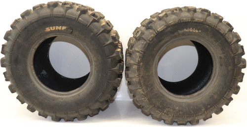 ๐ฅ SUNF AT20X11-9 9" Rear ATV Sport Quad Tires Pair Set- Good tread ๐ฅ