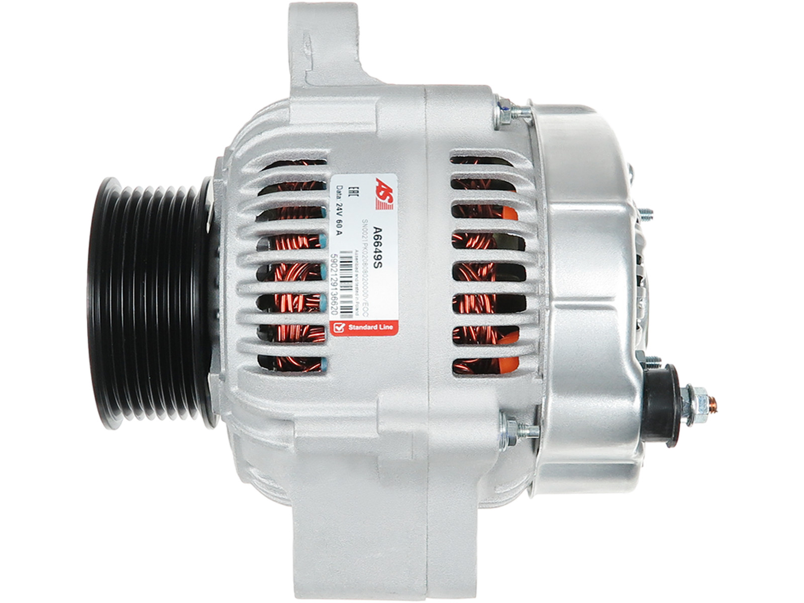 Brand New Alternator 24V 60A w/AP OE 102211-4050 L192mm OD77.5mm PL_3302