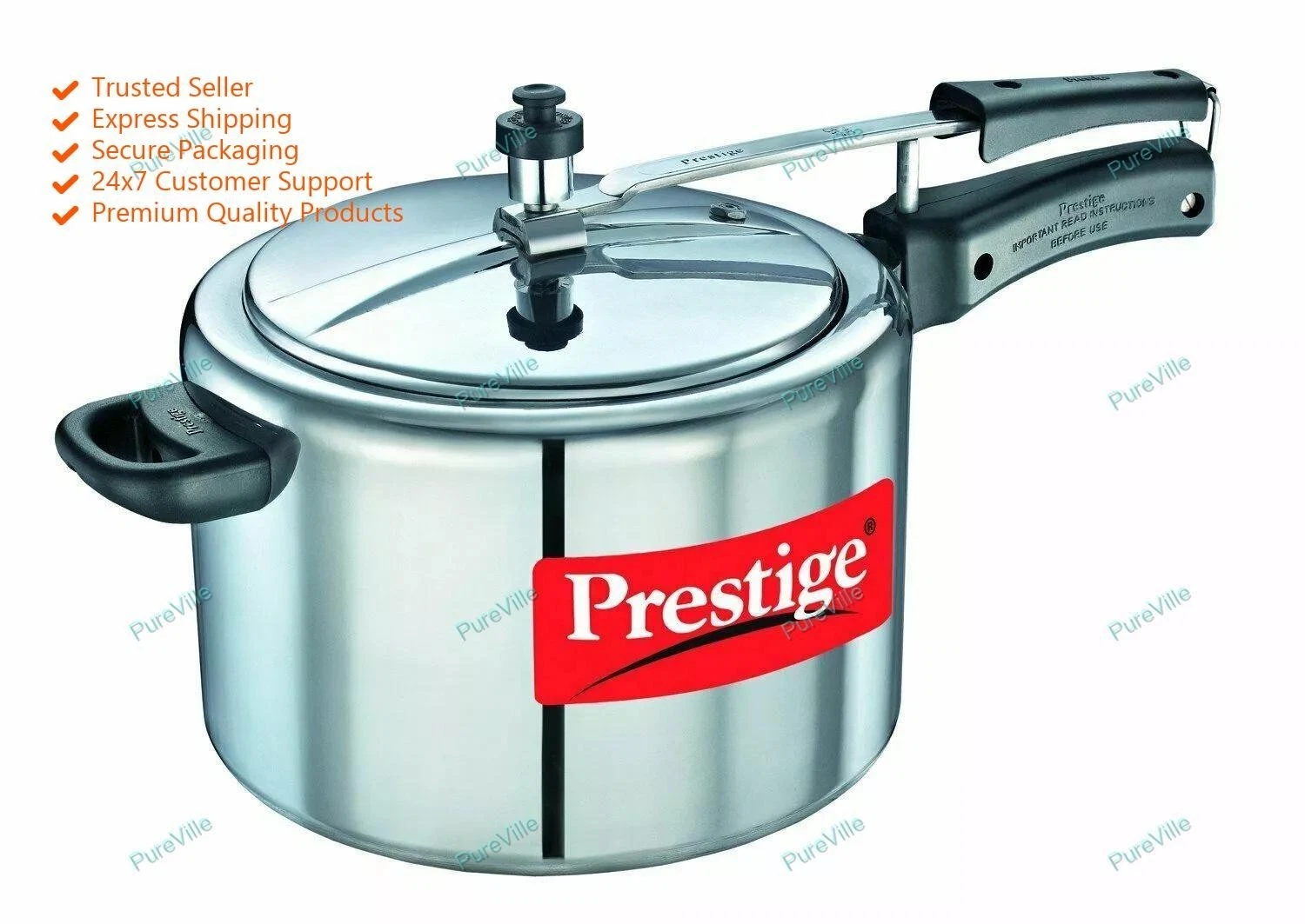 Indian Best Prestige Nakshatra Pressure Cooker 10 Litres