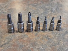 Snap-On 7 Pc. Torx Bit Sockets T50 T47 T45 T25 T20 T10 T8 - USA