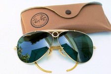 Vintage B L Ray Ban USA Shooter 62 mm G15 Lenses Wrap-Around Sunglasses. L0213