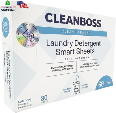 Cleanboss Laundry Detergent Smart Sheets - 30 Sheets