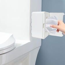 Wipe Holder for Bathroom Toilet 2 in 1 Wipes Dispenser Repeatable Paste Conce...