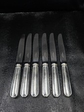CARDEILHAC  CHRISTOFLE ,Couteaux À Entremet×6 modèle DUPLEIX/VERSAILLES Sterling