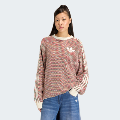 adidas WMNS Holiday Pack Knit Sweater Equipment Red KQ6291 Japan